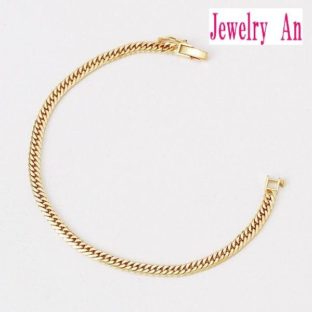 18金 喜平 ブレスレット K18 6面カットダブル 10g 18cm 20cm 造幣局検定マーク 刻印入り メンズ レディース キヘイ チェーン