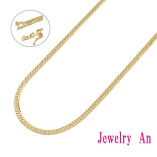 18金 喜平 ネックレス K18 6面カットダブル 15g 50cm 造幣局検定マーク 刻印入り メンズ レディース キヘイ チェーン