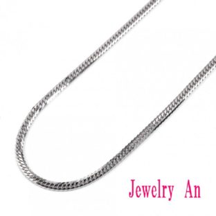 18金 ホワイトゴールド 喜平 ネックレス K18WG 6面カットダブル 30g 50cm 60cm 造幣局検定マーク 刻印入り メンズ レディース キヘイ チェーン