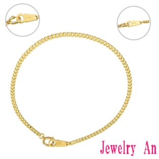 純金 喜平 ブレスレット K24 2面カット 約3.7g 18cm 造幣局検定マーク 刻印入り メンズ レディース キヘイ チェーン