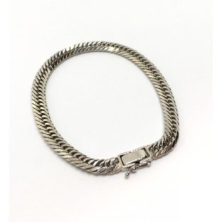 プラチナ900 喜平 ブレスレット PT900 トリプル8面カット 20g 18cm 造幣局検定マーク 刻印入り メンズ レディース キヘイ チェーン